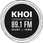 KHOI Logo reading "KHOI Community Radio 98.1 FM Heart of Iowa"